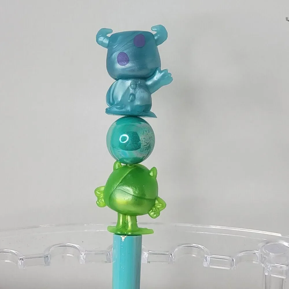 Disney Doorables Beaded Pen Mike Wazowski and Sulley from Monsters Inc